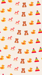 Obraz premium Pattern of children's toys