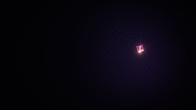 Post-Quantum Lattice Cryptography Glowing Point Lattice Seamless Loop