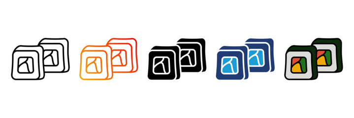 Sushi, sushi icon, japanese food, japanese cuisine, sushi roll, maki sushi, nigiri sushi, sashimi, seafood, rice food, japanese restaurant, asian food, traditional food, japanese culture, food icon. © Izzul