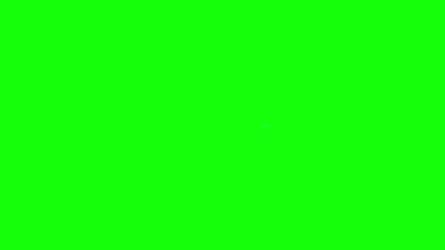Easter Greetings Planetary Drift Text Animation on Green Screen