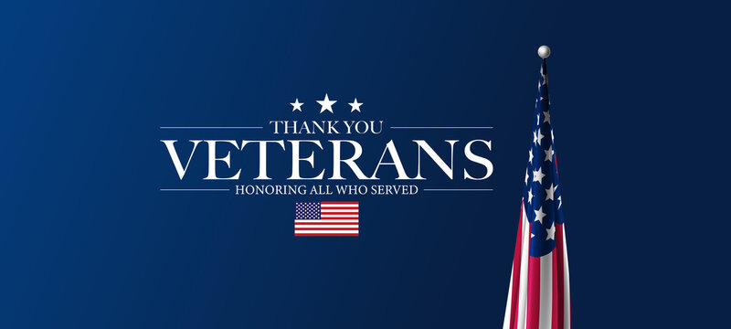 Veterans Day, USA Flag Background