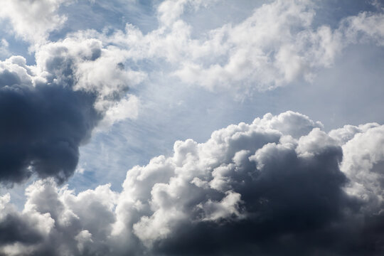 Storm Clouds with a Sunlight