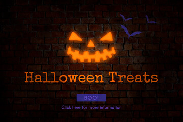 Obraz premium Halloween Trick or Treat Party Concept
