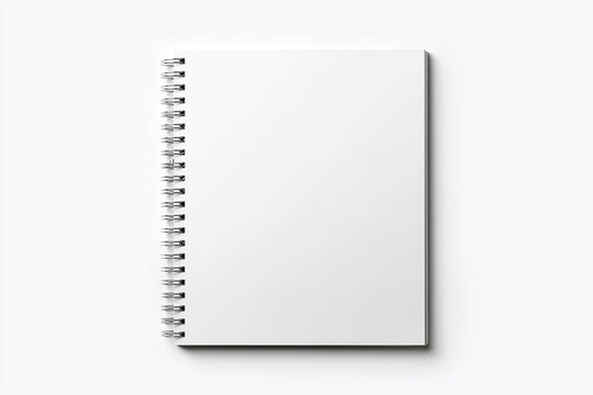 Blank Spiral Notebook with Black Rings