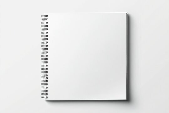Blank Spiral Notebook with Black Spine