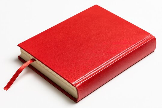 Red Leather Bound Book with Tassel
