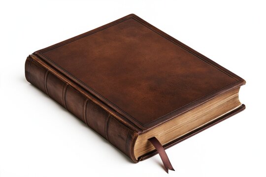 Antique Leather-bound Book with Gold Edges and Tassel