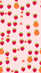 Strawberry, Orange, and Pumpkin Pattern © jindra