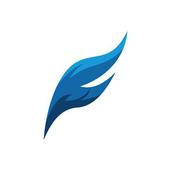 Obraz premium Feather Logo Design template Illustration Vector