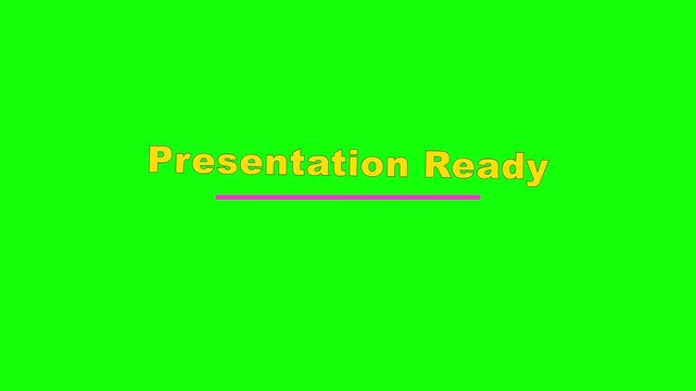 Presentation Ready Pendulum Type Text Animation on Green Screen