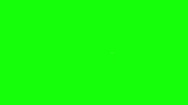 Progress Report Impact Zoom Text Animation on Green Screen