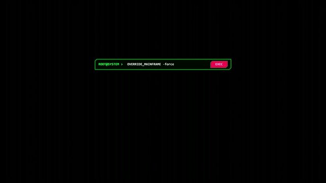 Hacker terminal interface with access granted message 4K video