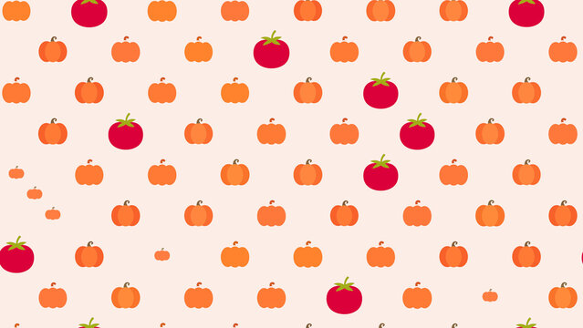 Pumpkin and Tomato Pattern