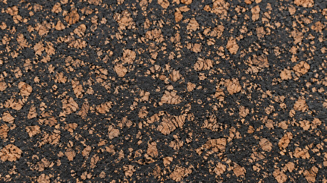 Rubber Cork Composite Sheet with Granular Texture