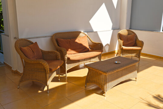 A cozy seating area.