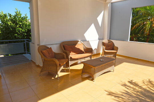 A cozy seating area.