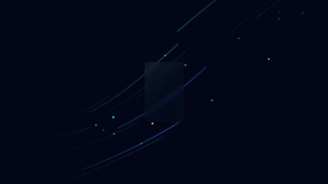 Abstract digital background featuring elegant glowing lines and subtle particle effects, perfect for modern tech presentations or innovative project backdrops