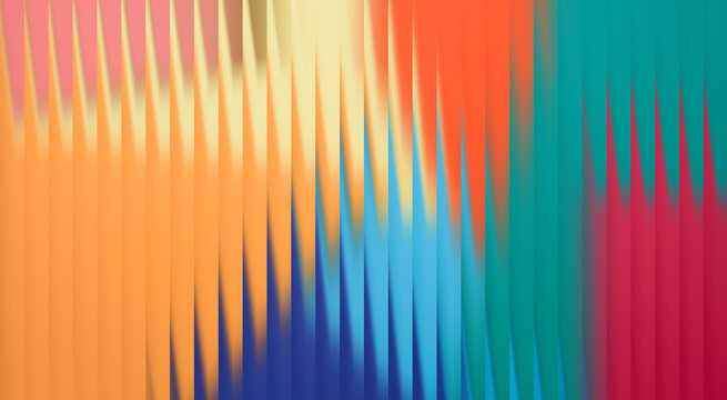 Abstract vibrant multi color vertical stripes gradient background with glowing soft light effects