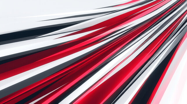 Sharp fast paced red glowing streaks over pure white perfectly designed for modern high speed concepts and professional template backdrops