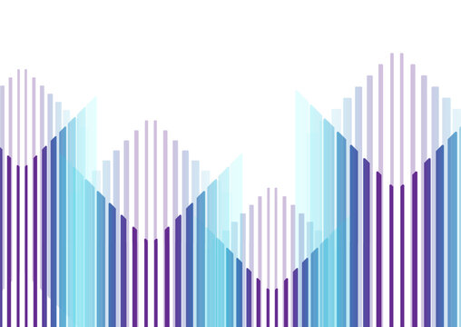 White blue and violet minimal geometric stripes abstract background. Concept vector design