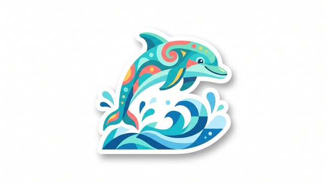 vector illustration of a dolphin