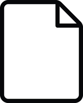 Document file icon. paper sheet, text office record information storage symbols