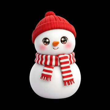 snowman on black