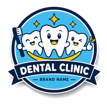 Dental Clinic Badge Logo