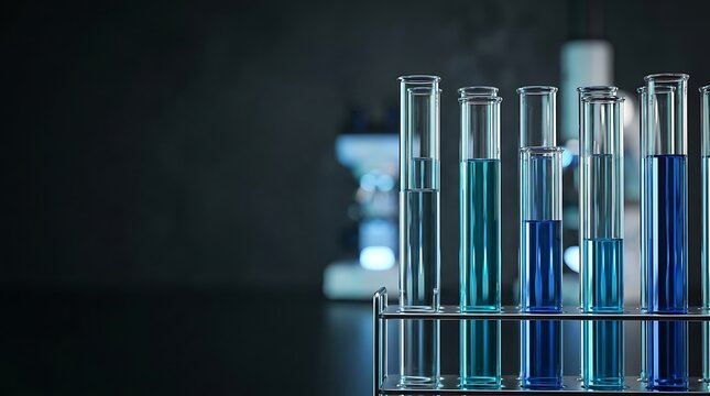 Precise chemical solutions undergoing rigorous analysis in a modern laboratory, highlighting scientific discovery and innovative research for future breakthroughs and technological progress