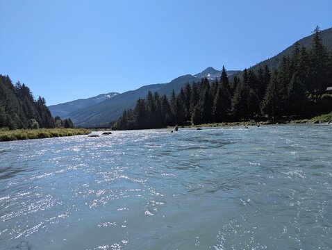 Chilkoot River, mountain view