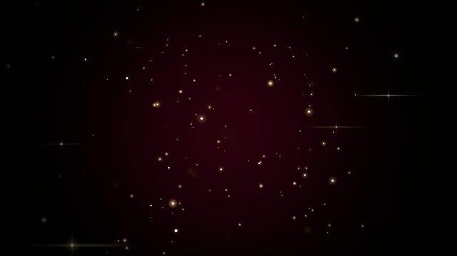 Dark Background with Scattered Golden Sparkles and Light Particles 4k video.