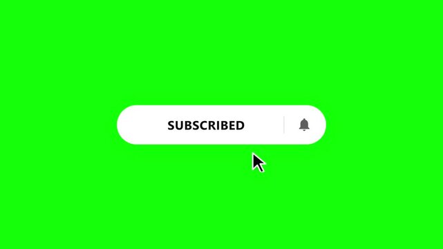 Animation of clicking the SUBSCRIBE button with a green background.