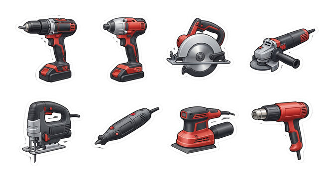 Power Tools Sticker Collection