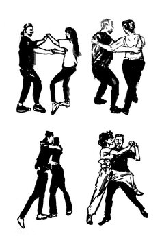 Bailarines x4