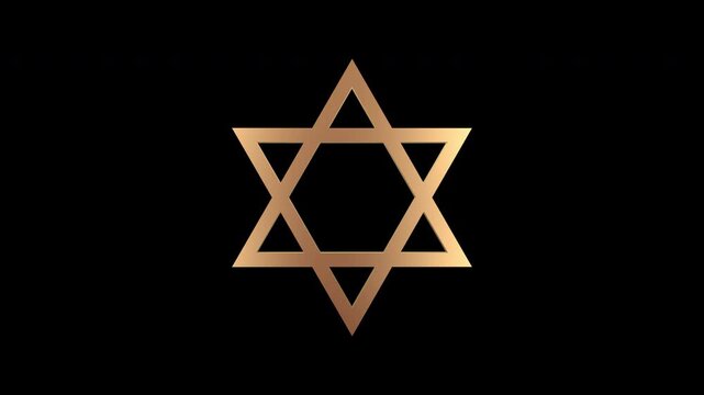 Star of David Loop. The Magen David With Alpha.