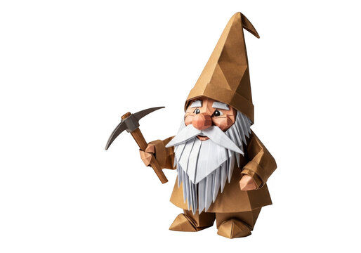 Gnome character holding a pickaxe