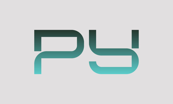 PY P py initial logo | initial based abstract modern minimal creative logo, vector template image. luxury logotype logo, real estate homie logo. typography logo. initials logo