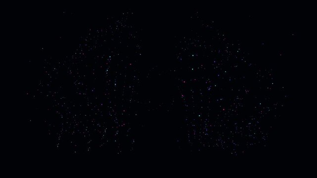 Subtle Floating Dust Particles, Tiny Blue White Specks in Dark Space, Faint Particle Cloud Formation, Low Light Atmospheric Texture, Cinematic Motion Background