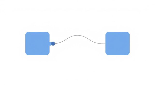 Minimalist API Software Integration Data Exchange Technology Animation