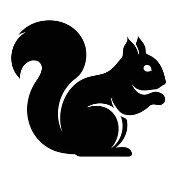 Cute Squirrel Silhouette