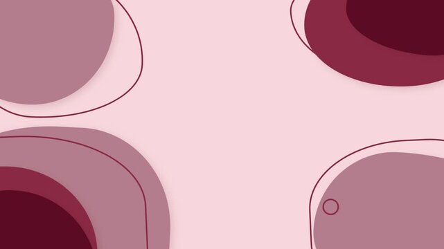 Organic Shapes Abstract Background Motion Pink Maroon