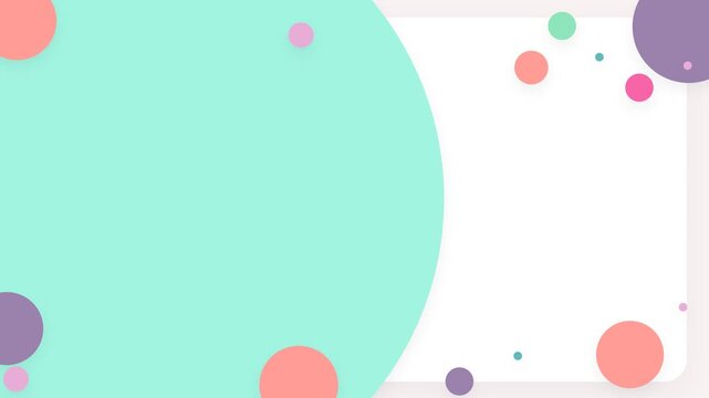Abstract Geometric Shapes Motion Background with Soft Colors