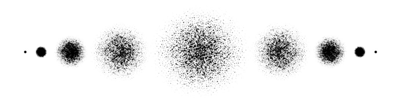 Binary halftone pattern, comic dot gradient background