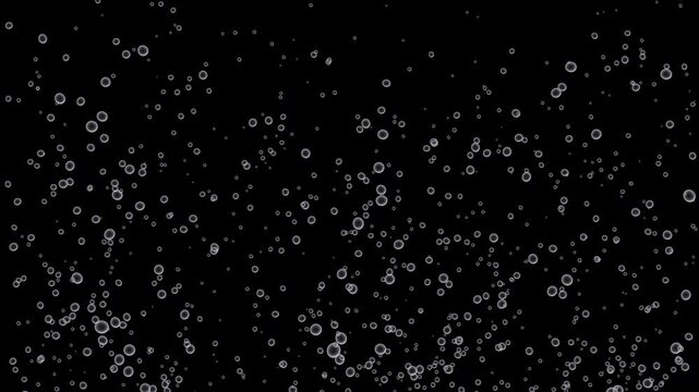 Floating Water Bubbles Effect, Realistic Underwater Animation Overlay for Video Editing