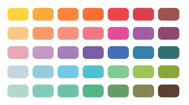 Colorful Gradient Swatch Grid