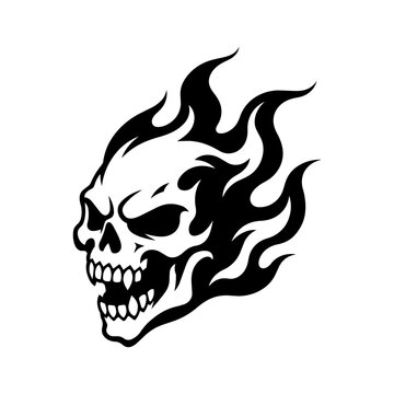 Horror candle vector illustration