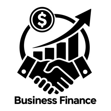 Business finance icon vector.