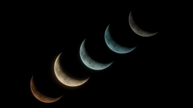 Crescent Moons in a Dark Spiral.