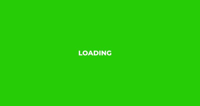 Animated 5 dots blinking preloader. Ellipsis. Waiting process. Simple and fade for loading animation, 5 dots loding motion graphic animation video, 4k green background