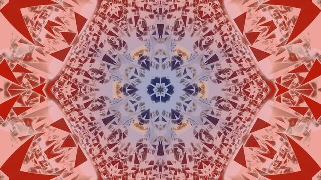 animated kaleidoscope, colorful mandala pattern